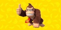 Donkey Kong with his initials on his tie (fifth question)