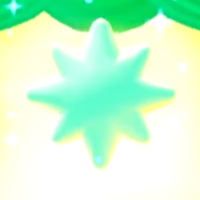 Cropped image of the first Sparkle Gem encountered in The Castle of Thorns in Princess Peach: Showtime!