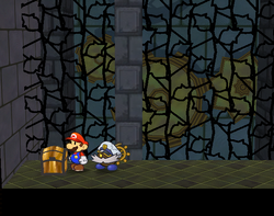 Tenth treasure chest in Palace of Shadow of Paper Mario: The Thousand-Year Door.