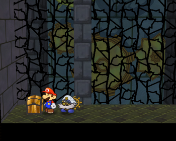 Tenth treasure chest in Palace of Shadow of Paper Mario: The Thousand-Year Door.
