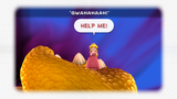 Princess Peach calling for help.