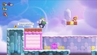 The first 10-flower coin in Up 'n' Down with Puffy Lifts in Super Mario Bros. Wonder