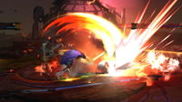 Roy's Critical Hit in Super Smash Bros. for Wii U.