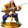 Samurai Goroh trophy from Super Smash Bros. for Wii U
