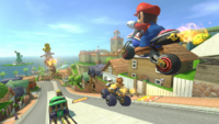 Mario Kart 8 screenshot of Toad Harbor