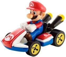 Hot Wheels die-cast of Mario in the Standard Kart with the Standard tires.