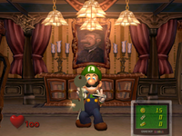Luigi getting the key to the Anteroom