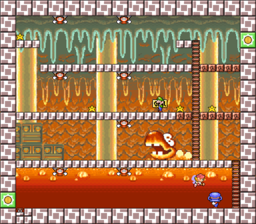 Level 5-4 map in the game Mario & Wario.