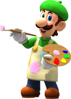 Luigi (Painter) from Mario Kart Tour