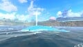 A whale from its side in Mario Kart World