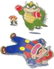 Mario and Bowser boxing