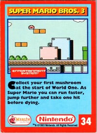 One of the Nintendo Collector Cards
