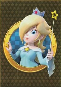 Rosalina golden card from the Super Mario Trading Card Collection