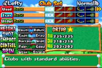 Peach's Stats in Mario Golf: Advance Tour