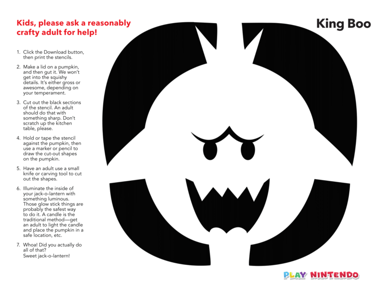 File:Play Nintendo - Halloween Pumpkin Stencil2.png