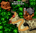 The level from the Kongo Jungle map in the Game Boy Color version