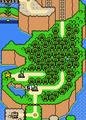 The landmass of the Forest of Illusion