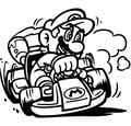 Mario on a kart