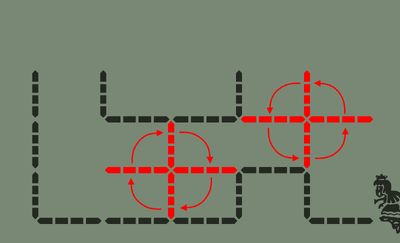 A map of World No. 3 Burning Room.