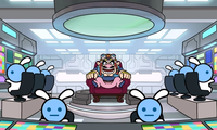 Screenshot of the "Wario Bowl" cutscene from WarioWare Gold