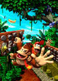 A scene with Donkey Kong and Diddy Kong in it.