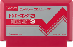 Family Computer cartridge for Donkey Kong 3