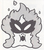Artwork of Fryguy from Super Mario USA