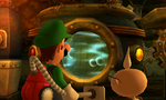 The Ghost Portrificationizer flattens some portrait ghosts in the Nintendo 3DS remake of Luigi's Mansion.