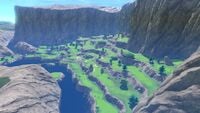 View of Ridgerock Lake in Mario Golf: Super Rush