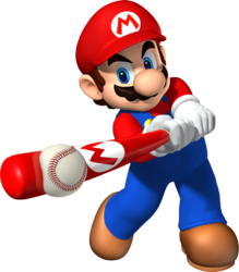 Mario from Mario Superstar Baseball.