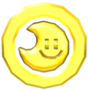A render of a moon coin from nsmb2