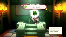 Mario obtains the Courage Orb in Paper Mario: The Origami King