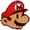 Mario's level icon from Paper Mario: The Thousand-Year Door