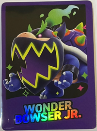 One of the Super Mario Bros. Wonder Trading Cards.