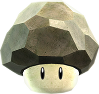 Artwork of a Rock Mushroom, from Super Mario Galaxy + Super Mario Galaxy 2