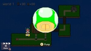 The Pop & Win! minigame in the World Maker mode of Super Mario Maker 2.