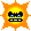 The Angry Sun in the Super Mario Bros. style from Super Mario Maker 2