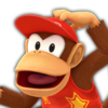 Diddy Kong's icon in Super Mario Party