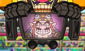 Wario on his jumbotron's screen