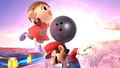 Villager's bowling ball move.