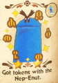 "Got tokens with the Nep-Enut." discovery from Snurfboard Habitat in Yoshi and the Mysterious Book