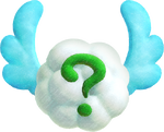 Artwork of a Winged Cloud from Yoshi and the Mysterious Book