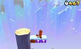 Mario in a snow-themed level