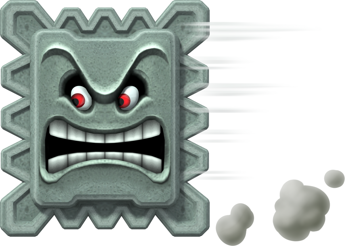 File:Horizontal Thwomp.png - Super Mario Wiki, the Mario encyclopedia