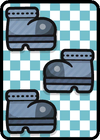 A Iron Jump ×3 Card in Paper Mario: Color Splash.