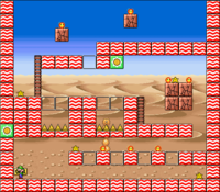 Level 8-4 map in the game Mario & Wario.