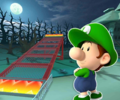 The course icon of the Reverse/Trick variant with Baby Luigi