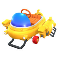 The Yellow Sub Scooter from Mario Kart Tour