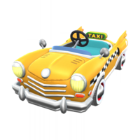 Yellow Taxi from Mario Kart Tour