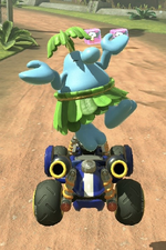 Pianta performing a trick.